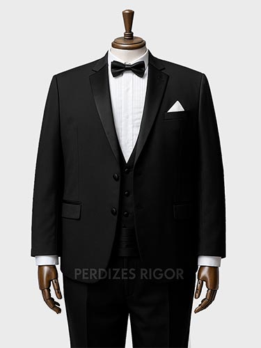 Smoking Plus Size Black Tie