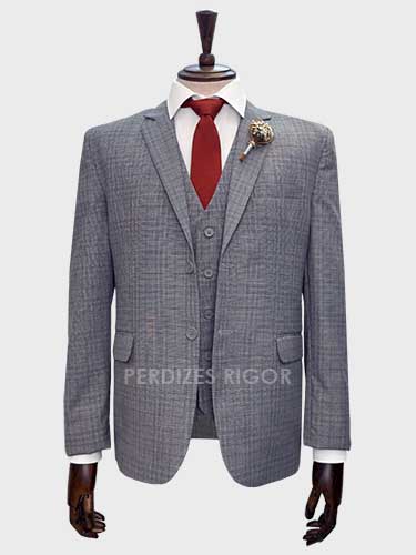 Aluguel de Terno Cinza Xadrez