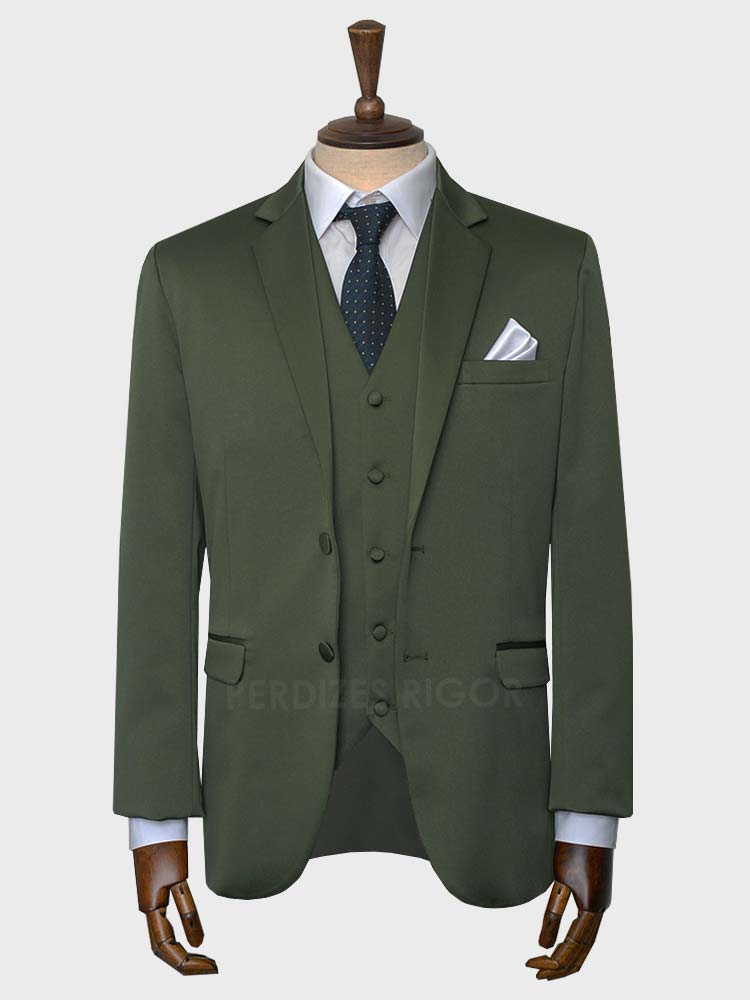 Aluguel de Terno Slim Verde Militar