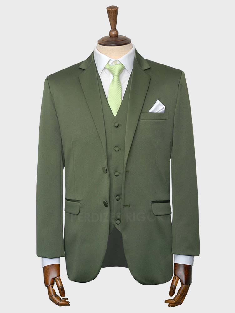 Aluguel de Terno Slim Verde Militar